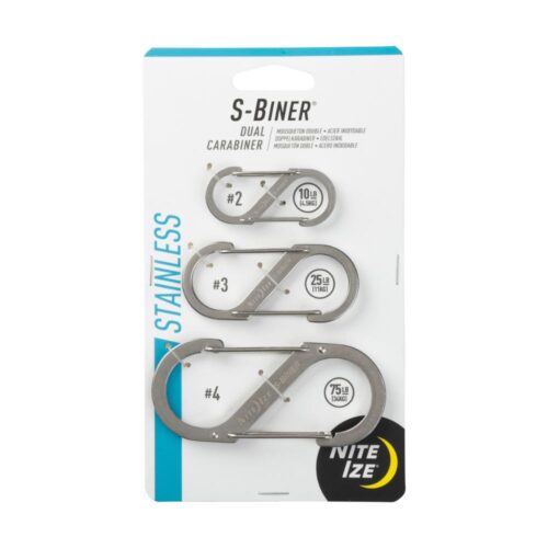 Nite Ize S-Biner® Stainless Steel Double Gated Carabiner - 3pk