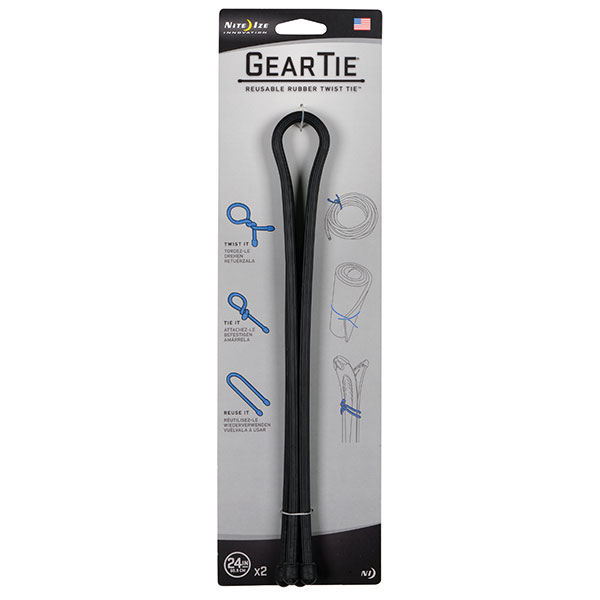 Gear Tie® Reusable Rubber Twist Tie™ 24 in. - 2 Pack