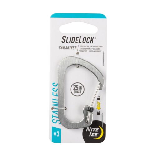 Nite Ize Slidelock® Carabiner Stainless Steel #3 - Stainless