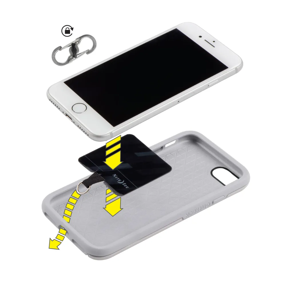 Nite Ize Hitch™ - Phone Anchor + MicroLock - Stainless MicroLock