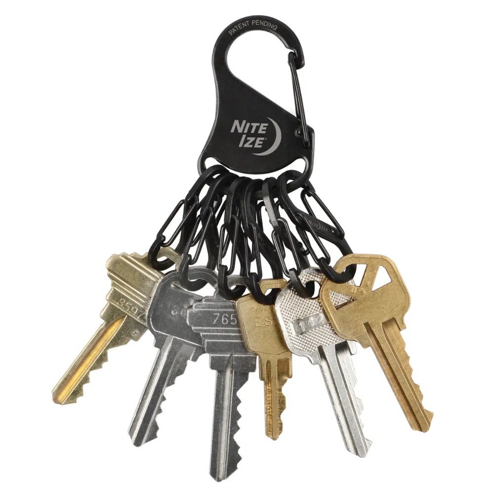 KRS-03-01 Nite Ize KeyRack Steel™ S-Biner® - Black