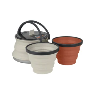 S2S X-Set: 11 3pc (X-Pot Kettle 1.3L, 2 X-Mugs) Sand Kettle, Sand Mug, Rust Mug