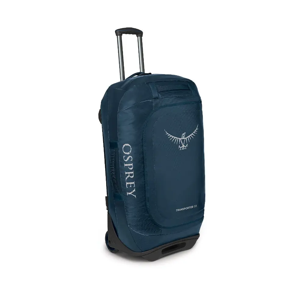 10003738 Osprey Transporter Whld Duffel 90 Venturi Blue O/S