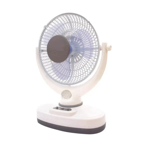 MS5171 U/Tec Tornado AC/DC 2 Speed Oscillating Fan W/Built-in LED Emergy Light