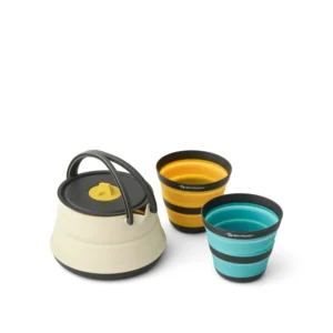 SS01215 S2S Frontier UL Collapsible Kettle Cook Set [3 Piece] 1.3L Kettle w/ 2 Cups Multi