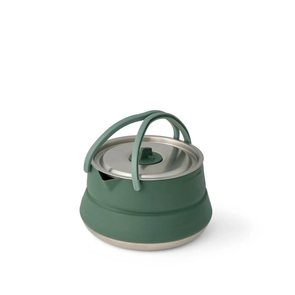 SS01250 S2S Detour Stainless Steel Collapsible Kettle 1.6L Laurel Wreath Green