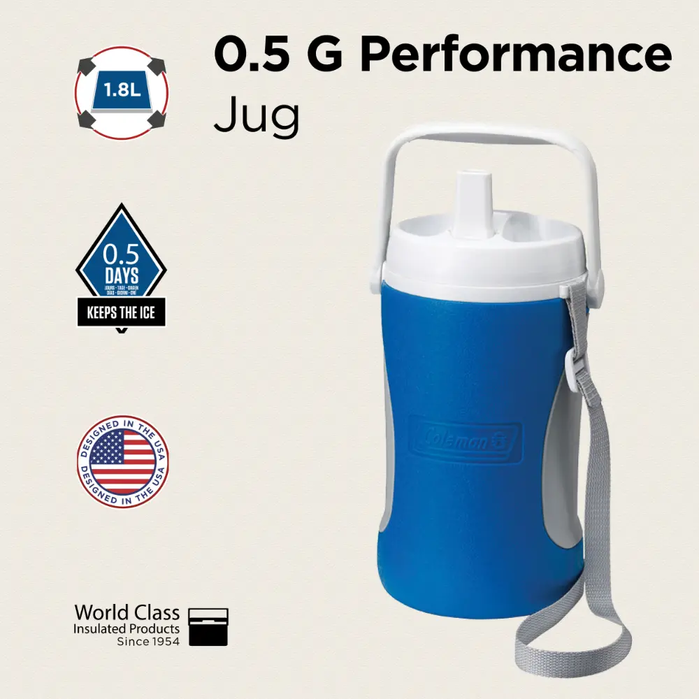 COL2000036079 Coleman Cooler Jug Performance 0.5GAL Blue **C**