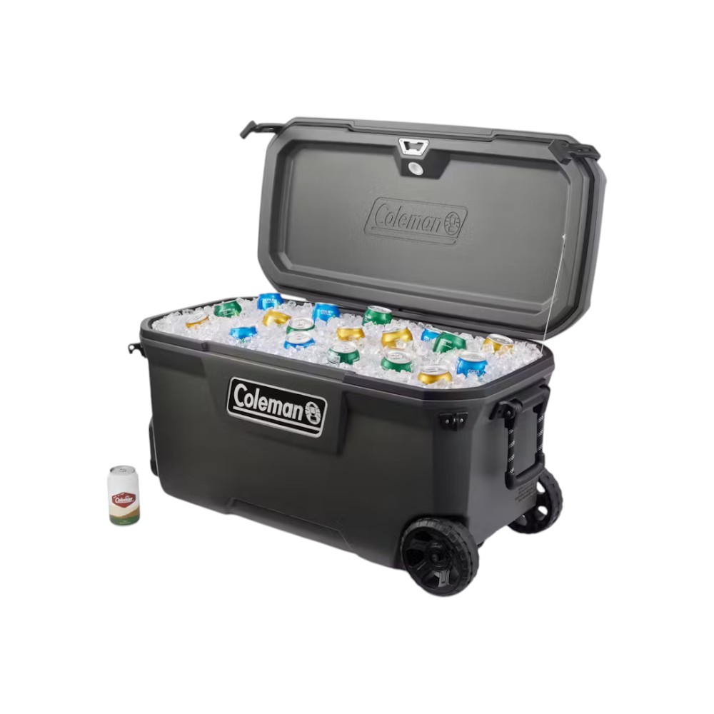 COL2213849 Coleman Cooler Convoy 100QT Grey Wheeled