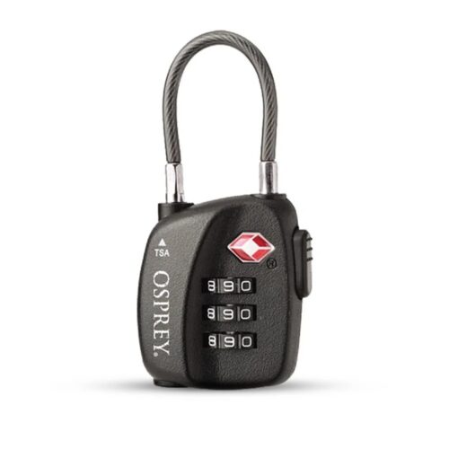 Osprey TSA 3 Dial Cable Lock Black O/S