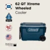 Coleman 62Qt / 58,6L Xtreme™ Wheeled Icebox Cooler - Thumbnail Image 2